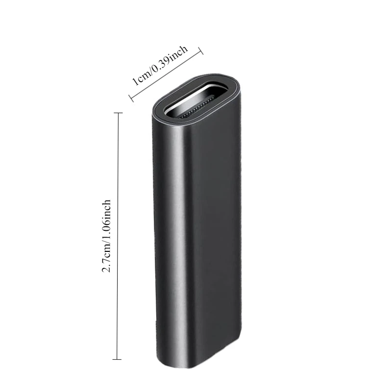 Dual USB C 3.1 Female Coupler Adapter for Seamless Type C Cable Connection