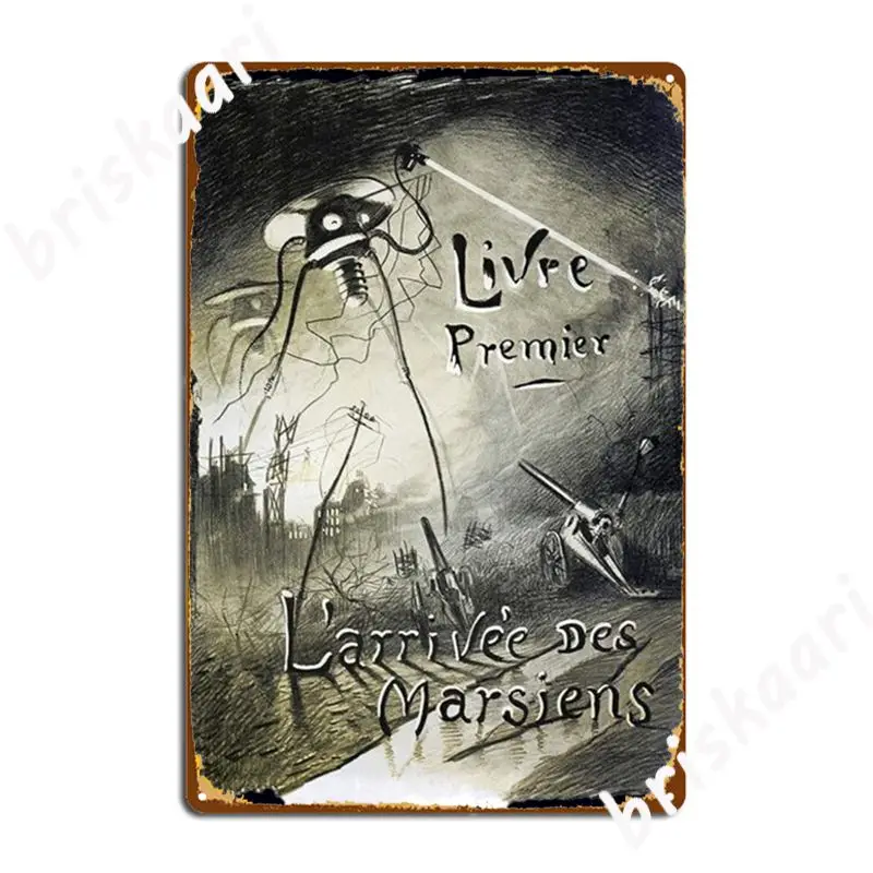 Arrivo Dei Marziani Targhe In Metallo Targhe Party Cinema Soggiorno Vintage Tin Sign Poster