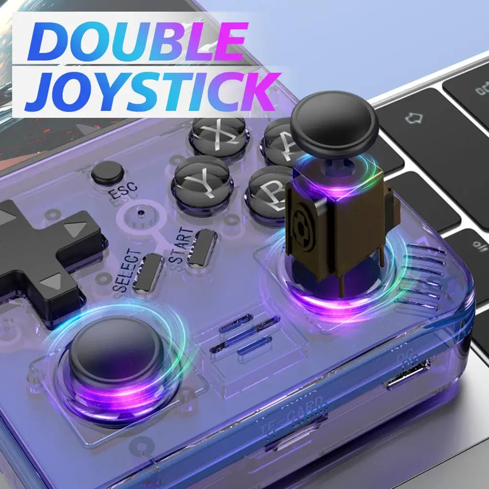 

Портативный карманный 64-битный игровой консоль R35PLUS с открытым исходным кодом и экраном 3,5 дюйма, Видеосистема 3,5 в стиле ретро X8V1