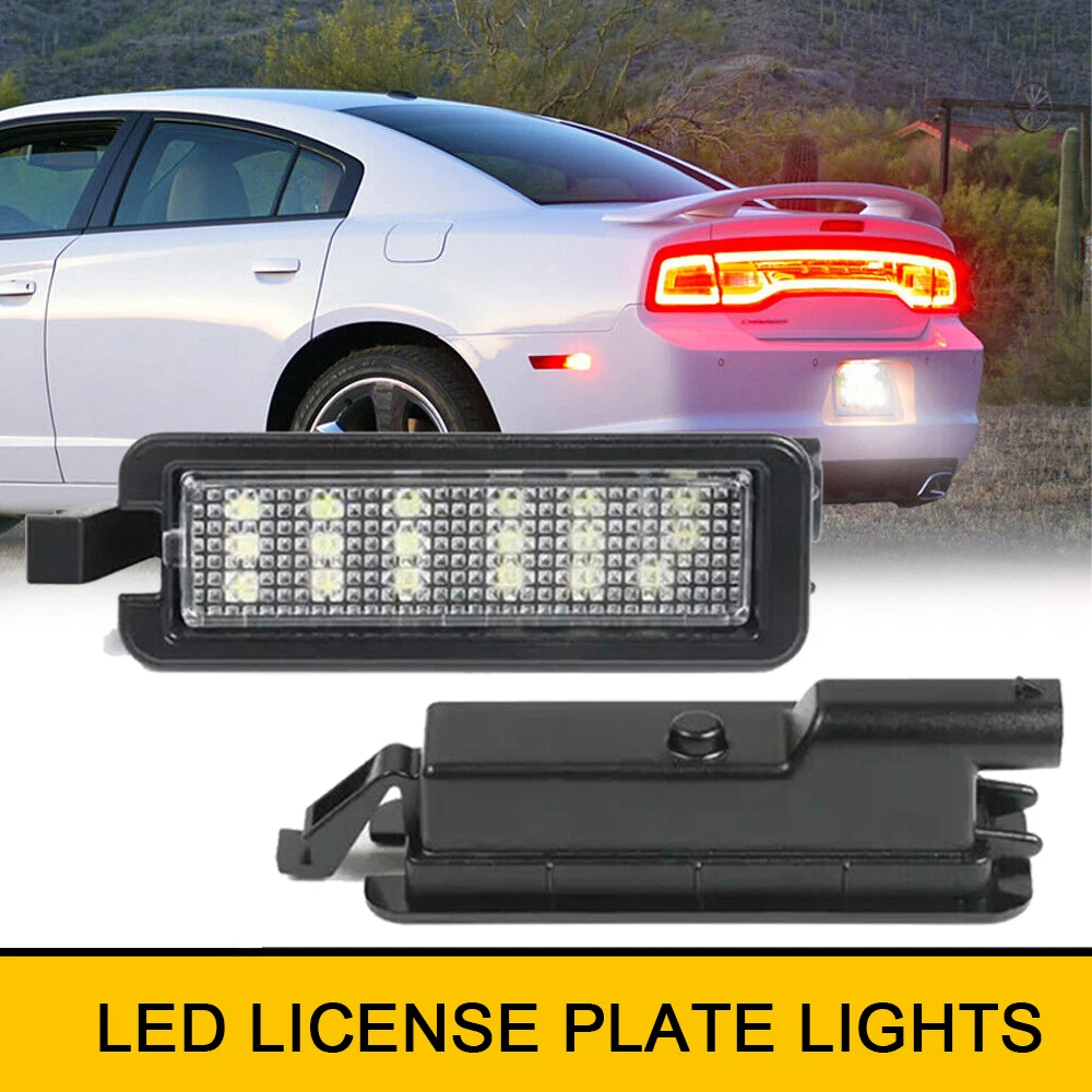 

1Pcs 6000K Canbus LED Tail License Number Plate Lights For Dodge Charger Challenger RAM 1500 OEM 68276972AA