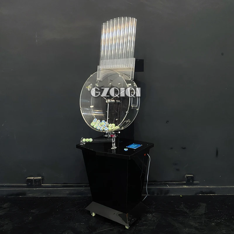 Lottery machine for lottery games and lotto balls J60 machine in black color