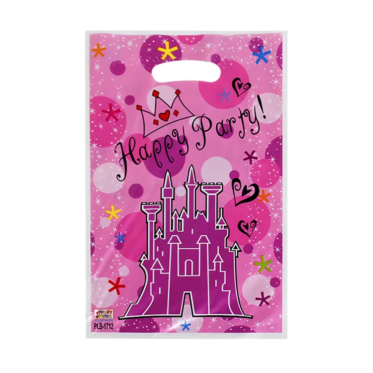 thumbnail image 1 of 10/50 piezas de bolsas de regalo impresas con lunares, bolsas de plástico para dulces, bolsas de botín para fiestas infantiles, suministros de decoración para fiestas de cumpleaños de niños y niñas, 1 of 5
