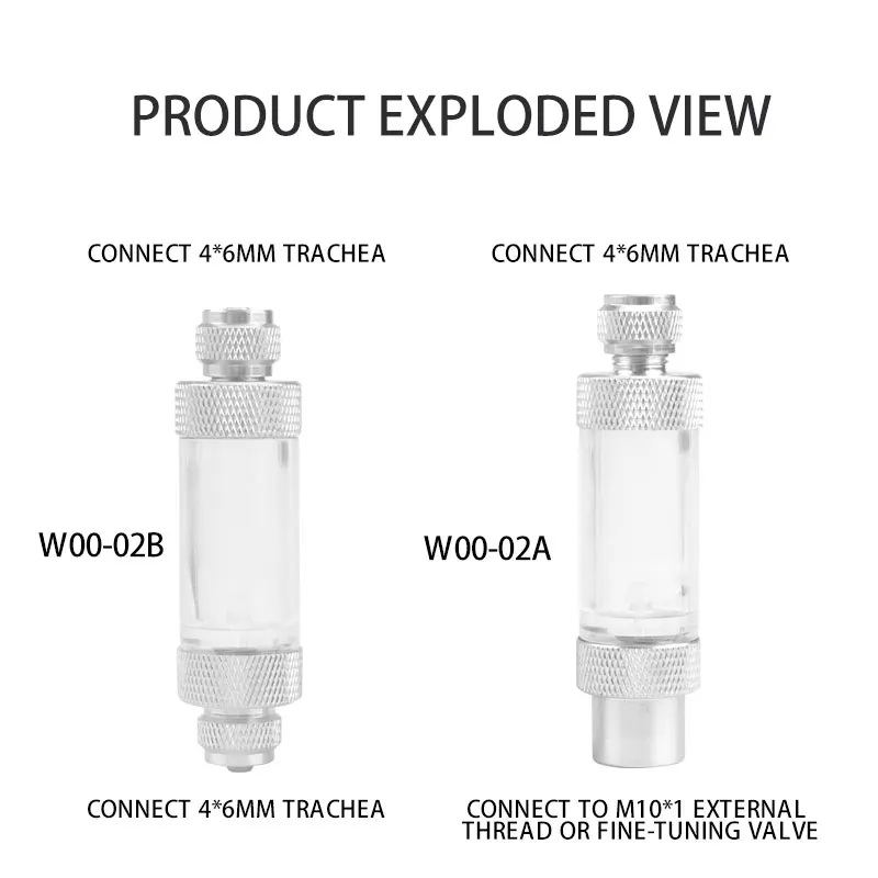 ZRDR aquarium Check Valve-Regulator Diffuser Reactor Single-Head or Dual-Head Aquarium CO2 Bubble Counter Air Pump Accessories 2