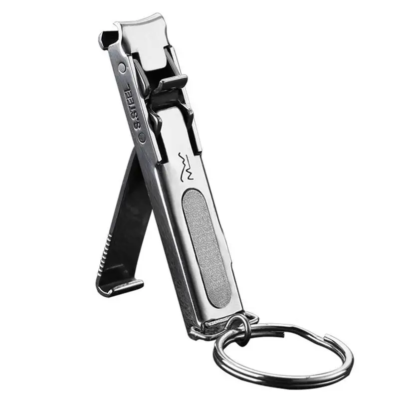 

Ultra Thin Folding Nail Clippers With Nail File Stainless Steel Curved Blade Clipper Manicure Fingernail Scissor Cutter Pedicure