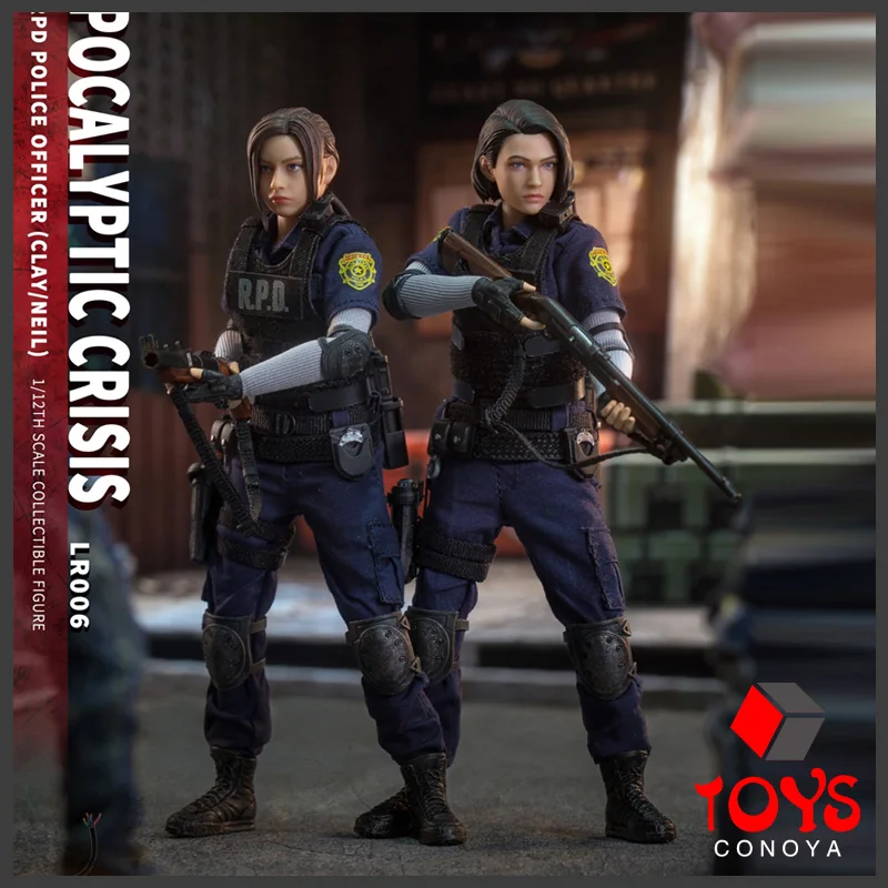 

2024 Q1 BROTOYS 1/12 LR006 RPD Police Officer Suit Clay Neil Double Team 6" Movable Action Figure Full Set For Collection