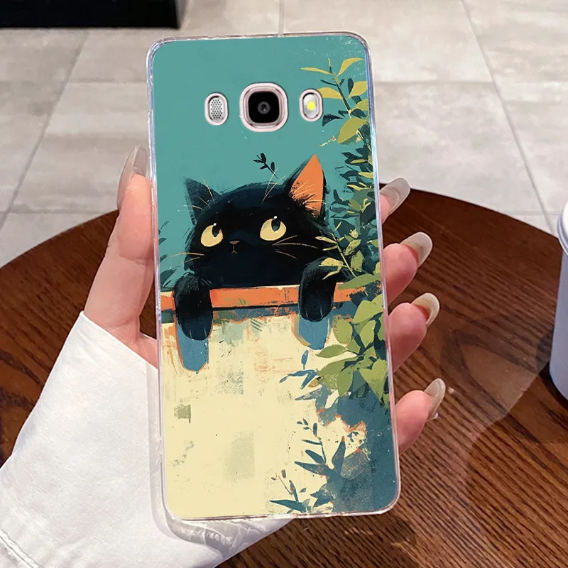 Aesthetic Cute Cat Transparent Phone Case Cover