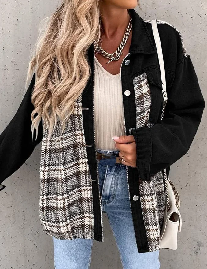 Рисунок 6 - Женское джинсовое пальто в клетку