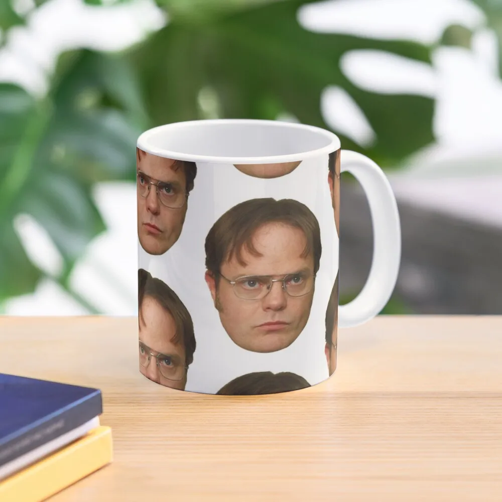 

Dwight Schrute's beautiful Head Coffee Mug Pottery Cups Kawaii Cups Cute And Different Cups Espresso Mug