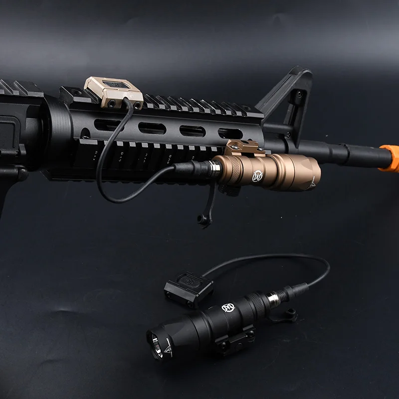 

Тактический маленький разведыватель Sure Fire M300A, металлический фонарик с кнопкой переключения модели, оружие для страйкбола, искусственная Охотничья винтовка, фонарь