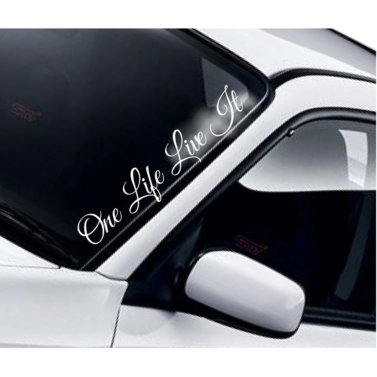 

For One Life Live It Windscreen Sticker Funny Novelty Drift DUB VW Euro 4x4 Off Road Truck UTE Vinyl Decal Car Styling