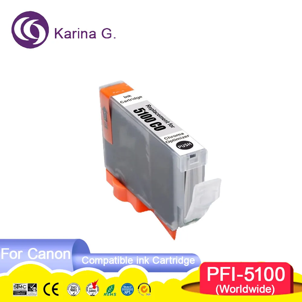 PFI 5100 PFI5100 PFI-5100 Premium Color Compatible Inkjet Ink Cartridge for ima