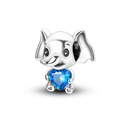 Elegant Blue Series 925 Silver Beads for DIY Charm Bracelets and Fashion Pendants (KTC907)