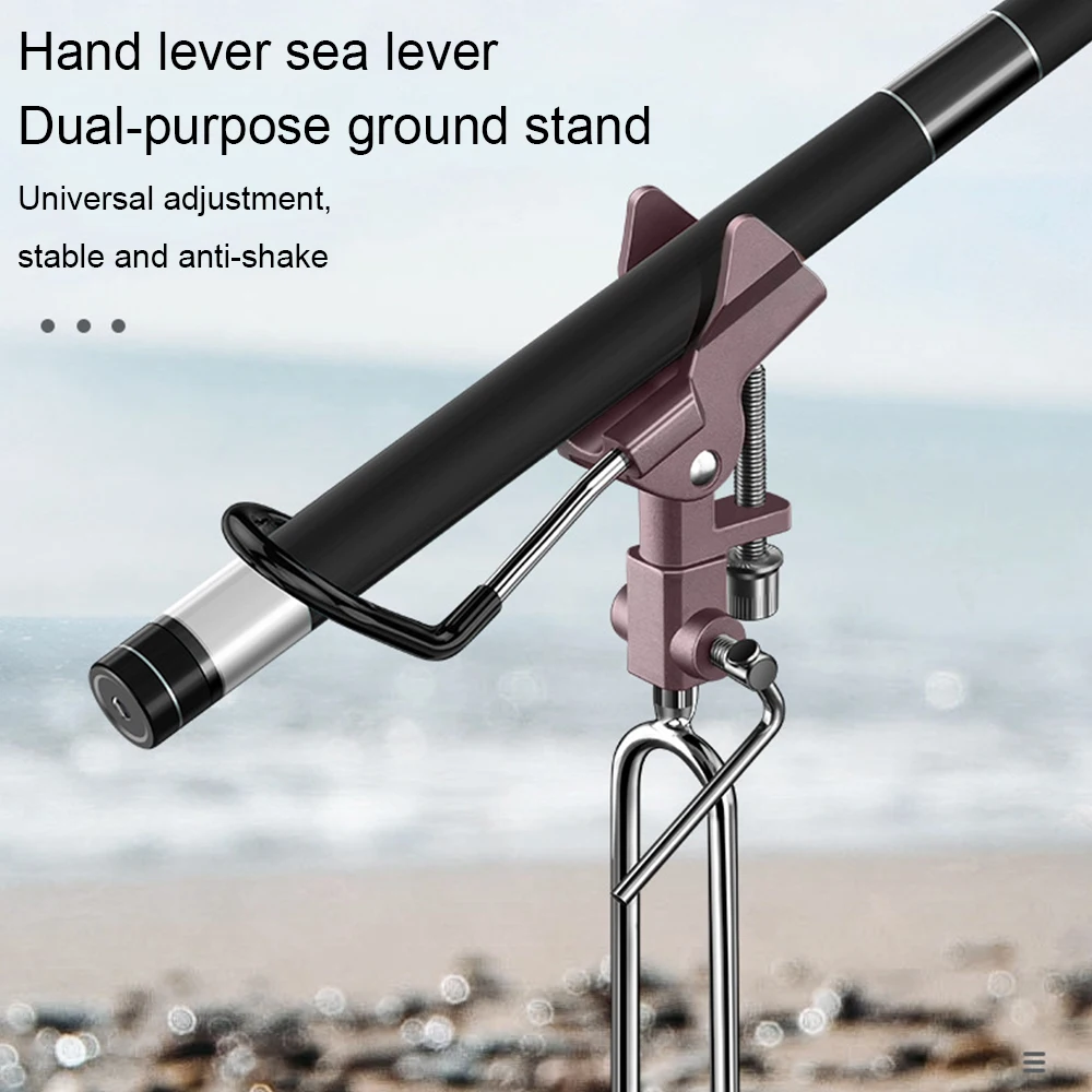 AdjustableStainlessSteelFishingRodStandPoleHolderPlugInsert