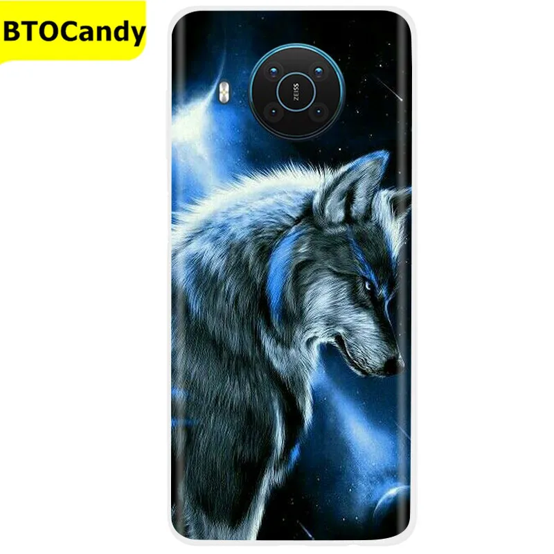Soft Phone Case For Nokia X10 Case Cute Silicone Case For Nokia X10 TA-1350 TA-1332 Soft Case For NokiaX10 X 10 Coque Fundas neck pouch for phone Cases & Covers