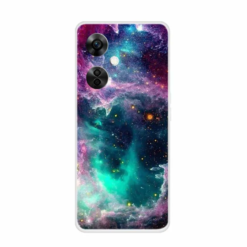 Clear Wolf Design Soft TPU Silicone Phone Cover - Transparent Etui for OnePlus Nord CE 3 Lite