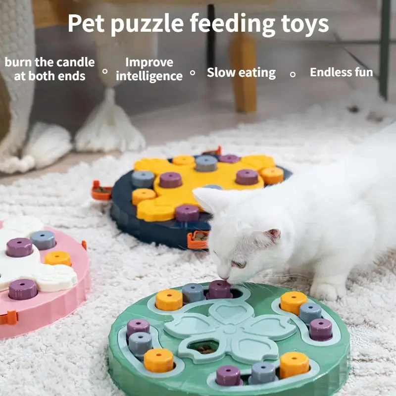 Interactive Slow Feeder Puzzle Toy for Dogs and Cats Promotes Healthy Eating Habits and Mental Stimulation Food Leaking Toy