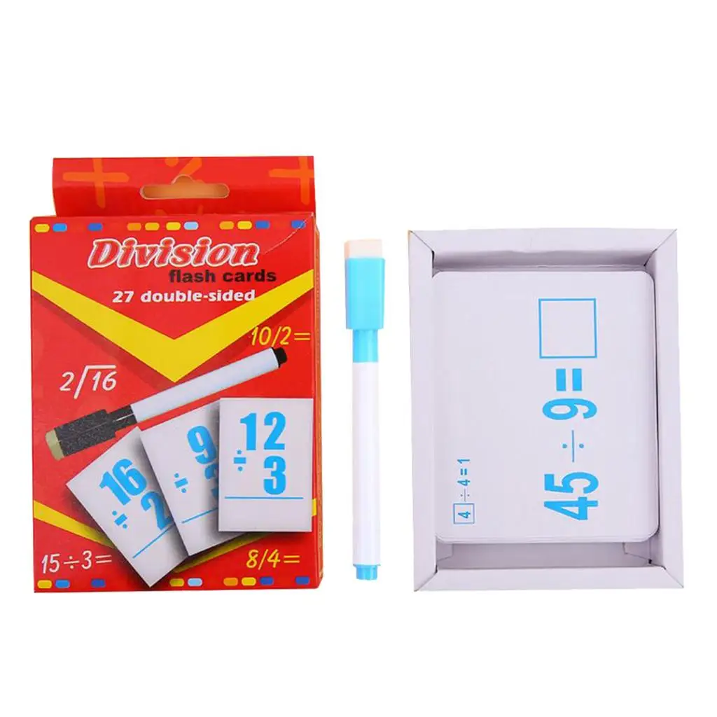 

Двусторонние образовательные арифметические флэш-карты с 27 шт. в упаковке, 2-4 шт.