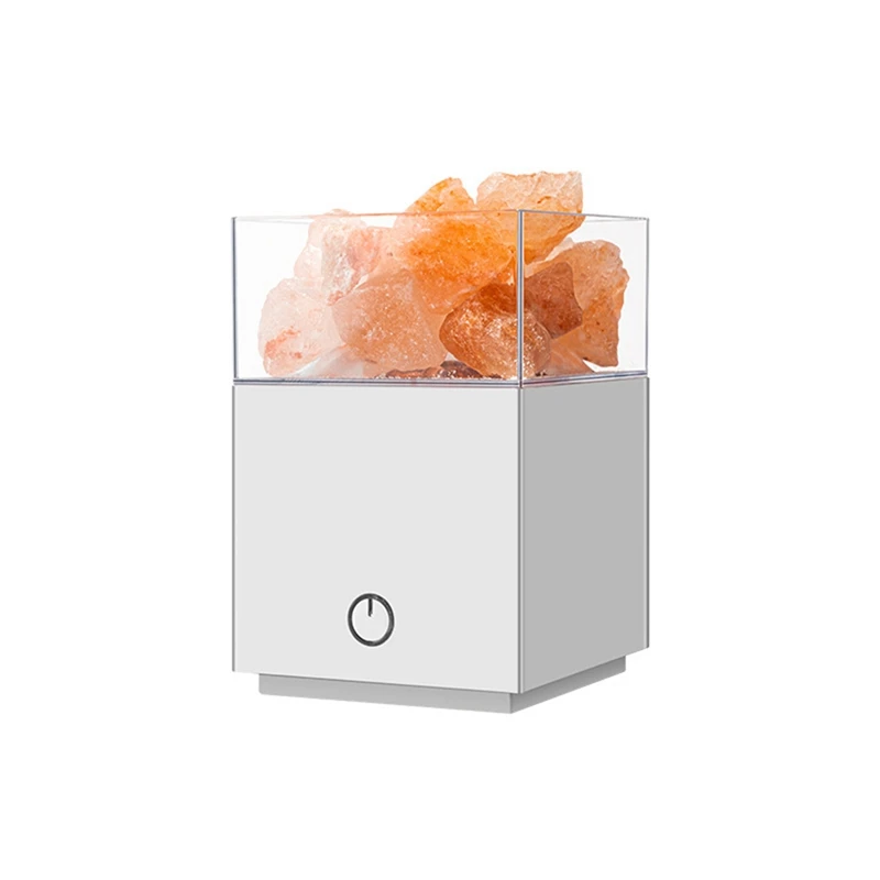 

Crystal Natural Salt Lamp USB LED Multicolor Night Light Table Lava Lamp Set For Bedroom Bedside Fixture Decor