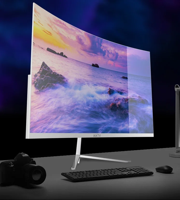 23,8 дюймовый ЖК-монитор HDMI + VGA Разрешение 1920*1080 R1800 MVA поверхностный экран Настольный поверхностный дисплей 23,8 дюймов монитор 75 Гц (art.: 3920be5ff08e6) - 3920be5ff08e6