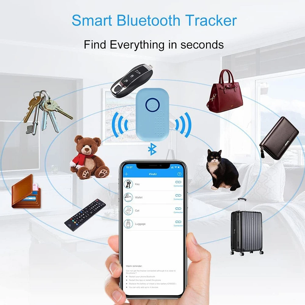 Smart Tag Mini GPS Tracker Bluetooth GPS Locator Works with iOS Find My APP  Smart Key Finder Anti-lost Alarm Global Positioning - AliExpress