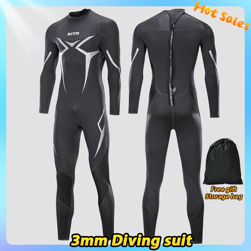 Men Wetsuit 2/3mm Neoprene Surfing Scuba Diving suit Snorkeling Swimming Body Suit Wet Suit Surf Kitesurf Clothes Equipment diving suits
