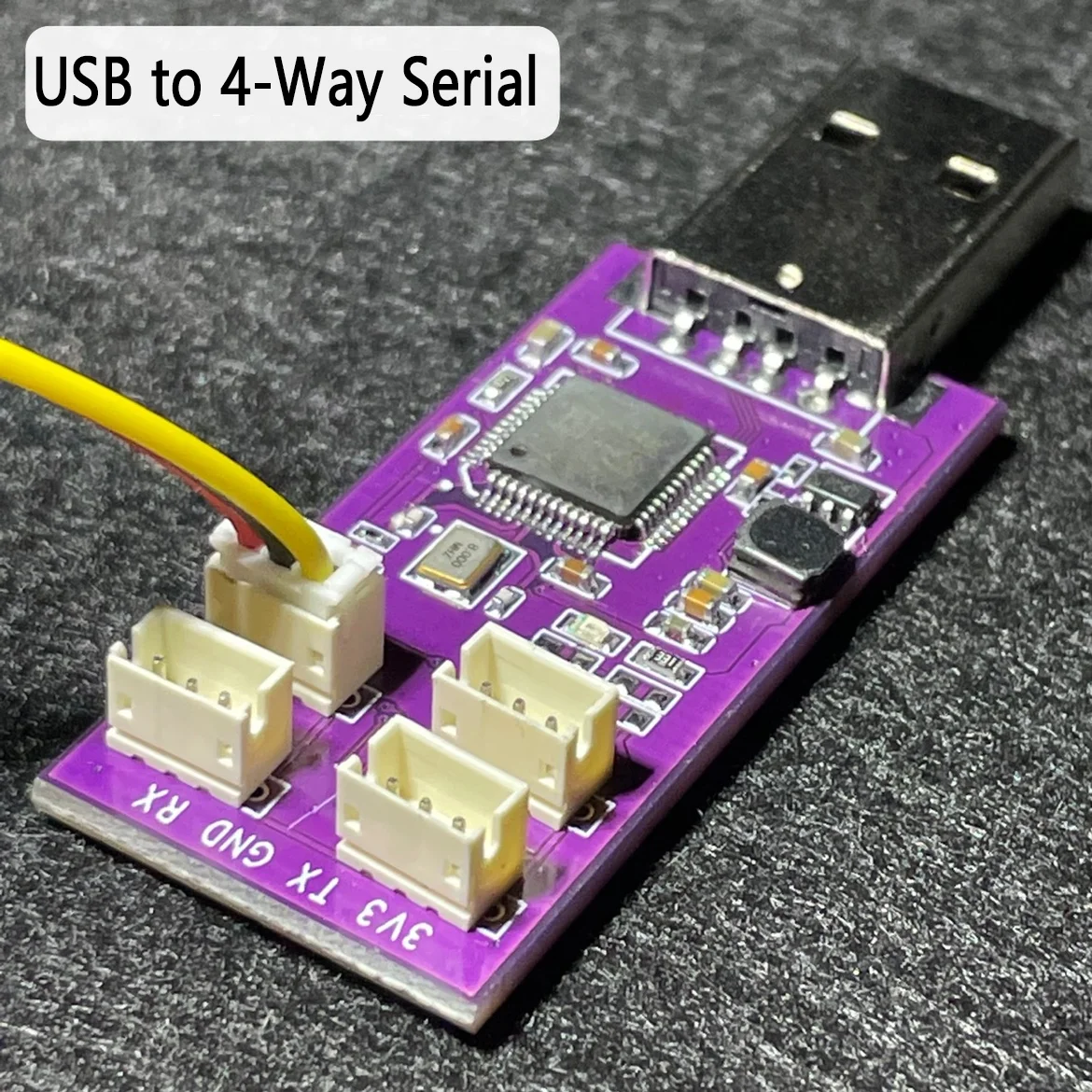 USB-to-4-Way-Serial-Port-Uart-Hub-TTL-Level-Computer-Programmer-Adapter ...