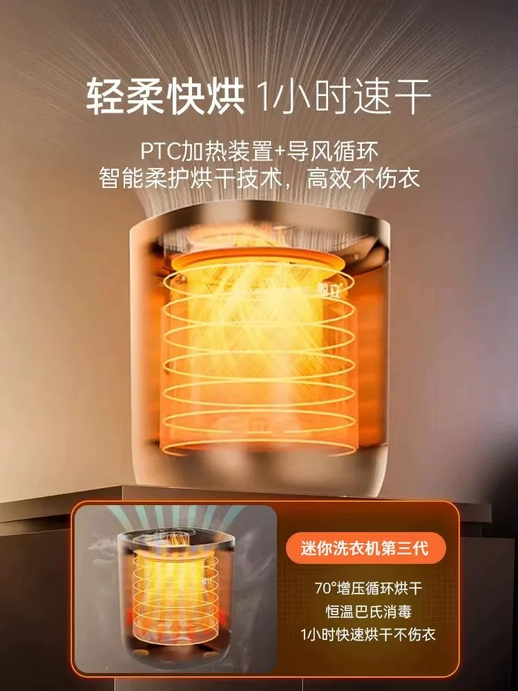 110V washing machine with fully automatic washing and drying system