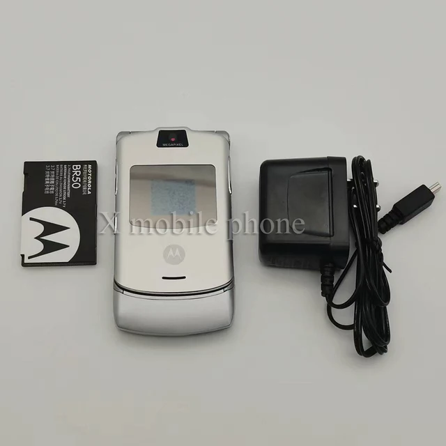 Original v3 remodelado-original motorola razr v3 gsm quad band flip  desbloqueado moda antiga barato telefone celular com frete grátis -  AliExpress