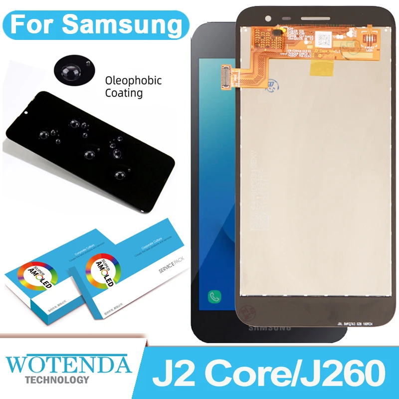 Original 5'' for Samsung Galaxy J2 Core J260 LCD Display Screen Touch Screen Digitizer Assembly Replace For samsung J260 lcd mobile lcd screen