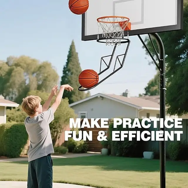 Basketball Return Attachments Ball Return Training Tool Steel Basketball Rebounder Training Equipment for Basketball Players 4