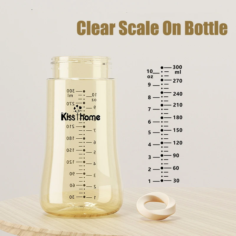 3 in 1 Anti Colic Baby Bottle 240/330ml Wide Caliber Baby Feeding Bottles Leakproof Gravity Ball Straw Infant Water Bottle