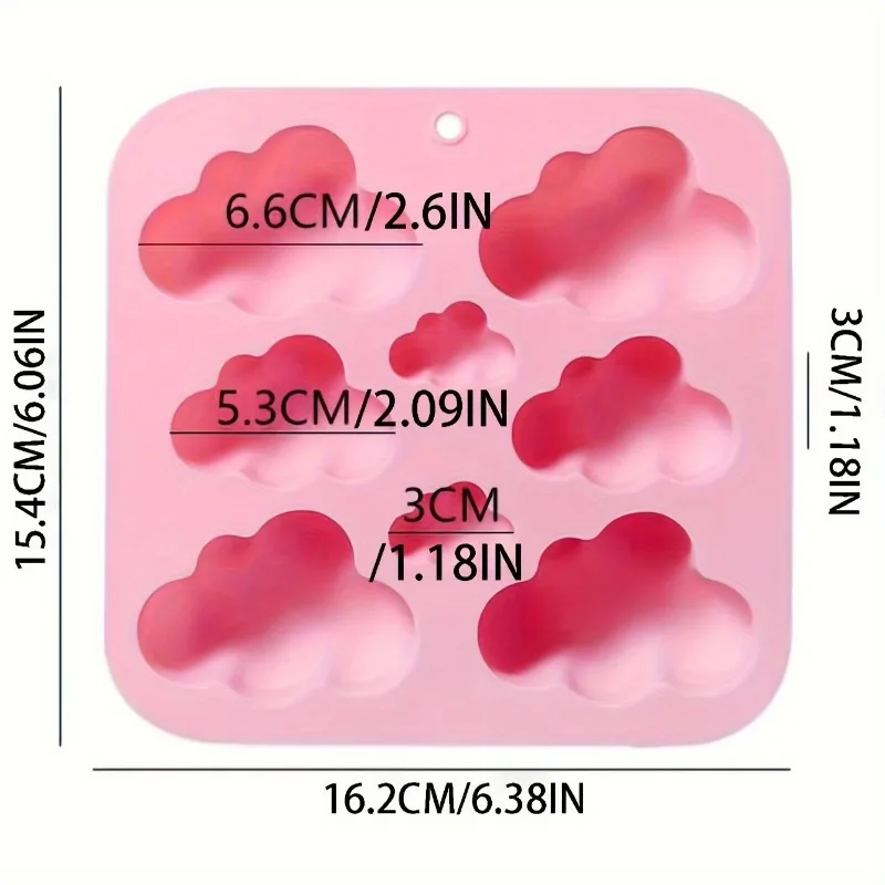 1pc Crystal Epoxy Mold, The Cloud-shaped Mold for Candles Can Be Used To Make Molds for Candles and Soap Supplies