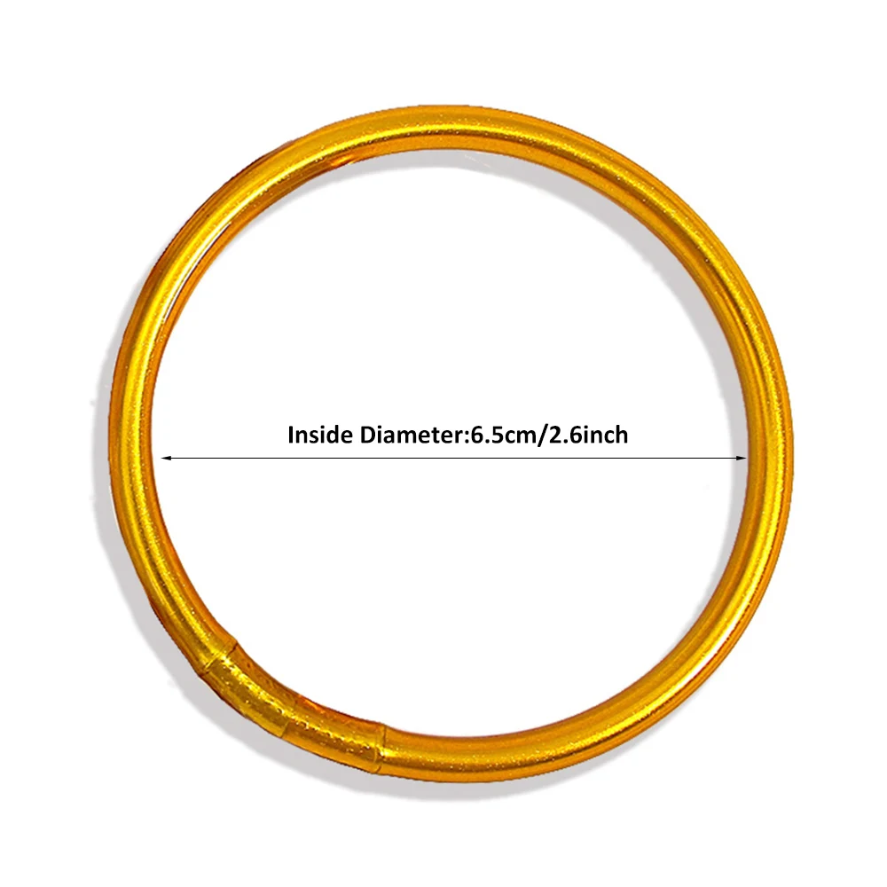 Bangle Bracelet Buddhist Temple Rush Bracelet For Women Men Shiny Multicolor Silicone Tube Bracelets & Bangles Female Jewelry Gifts