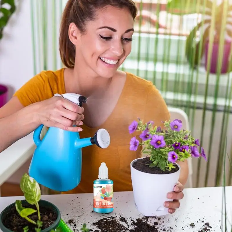 Flower Fertilizer Liquid Plant Fertilizer 50ml Indoor Flower Blossom Enhancer Rich Fast-Acting Liquid Nutrients Growth plant compound fertilizer,plant nutrient solution