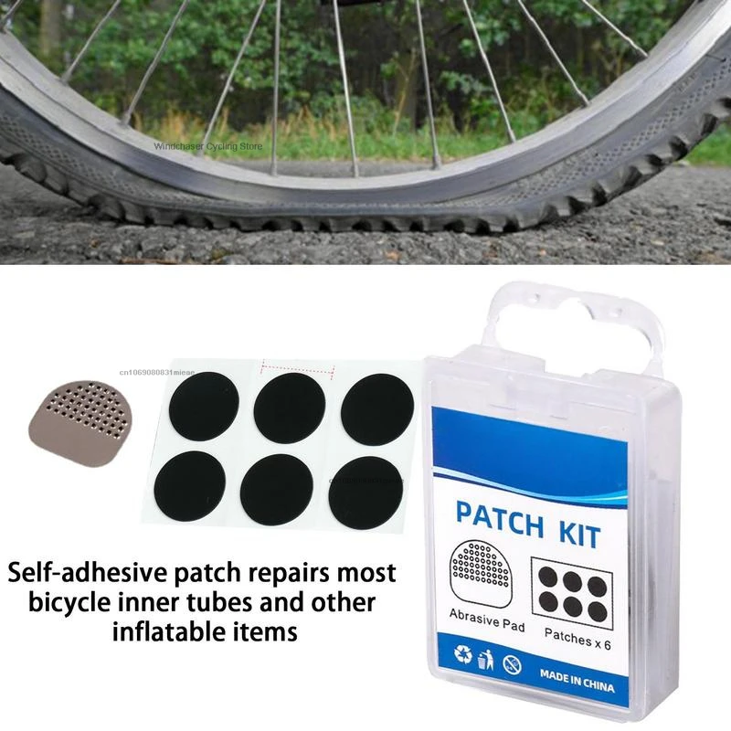 Kit De Réparation De Patch De Pneu De Vélo Auto-adhésif 28 Pièces