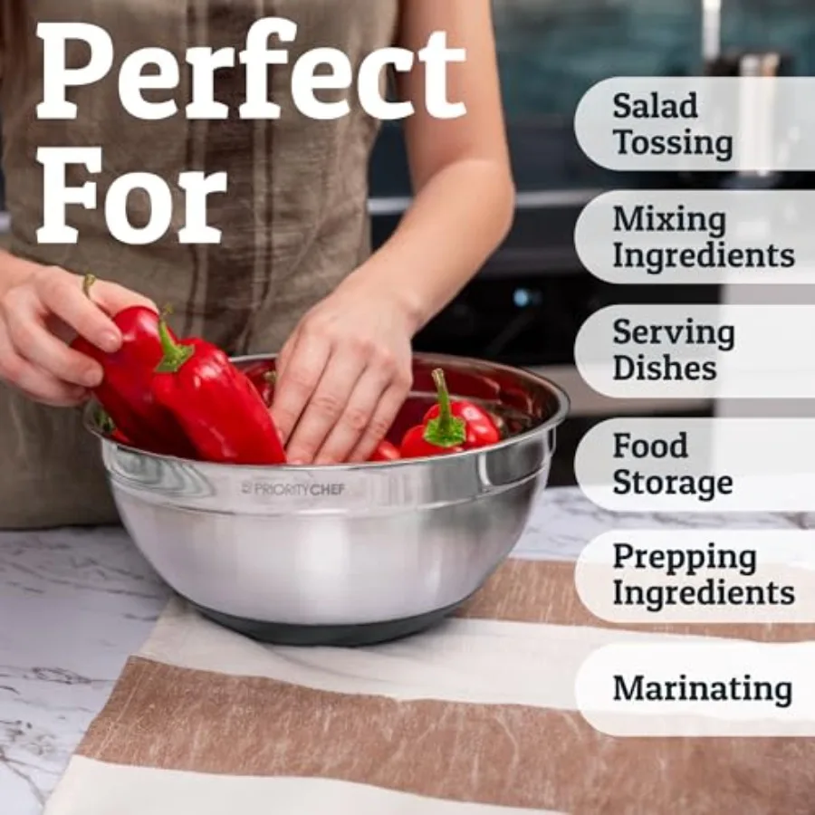 Stainless Steel Mixing Bowl Set 5