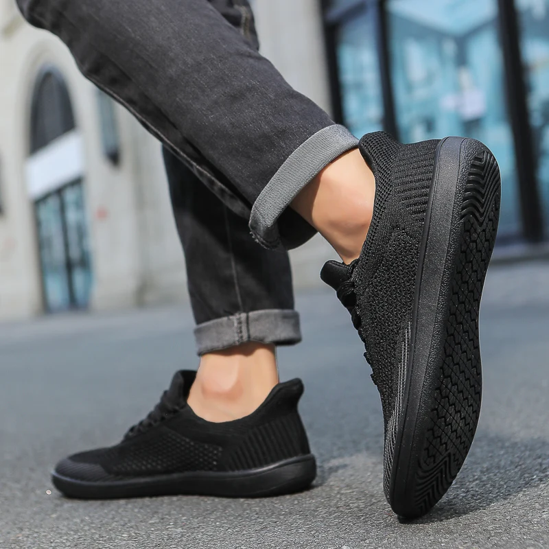 Summer Wide Shoes Men Barefoot Wide Toe Soft Soled Outdoor Jogging Lace Up Casual Sneaker Breathable Running Shoes Tenis Jeans 5