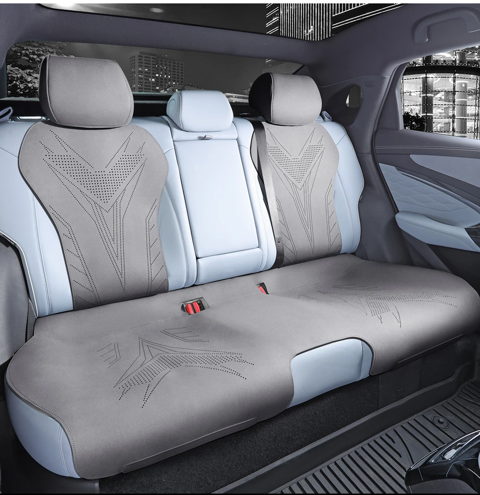 맞춤형 자동차 액세서리 스웨이드 안장 시트 쿠션 패드 BYD Seal DMI EV용 하프 커버드