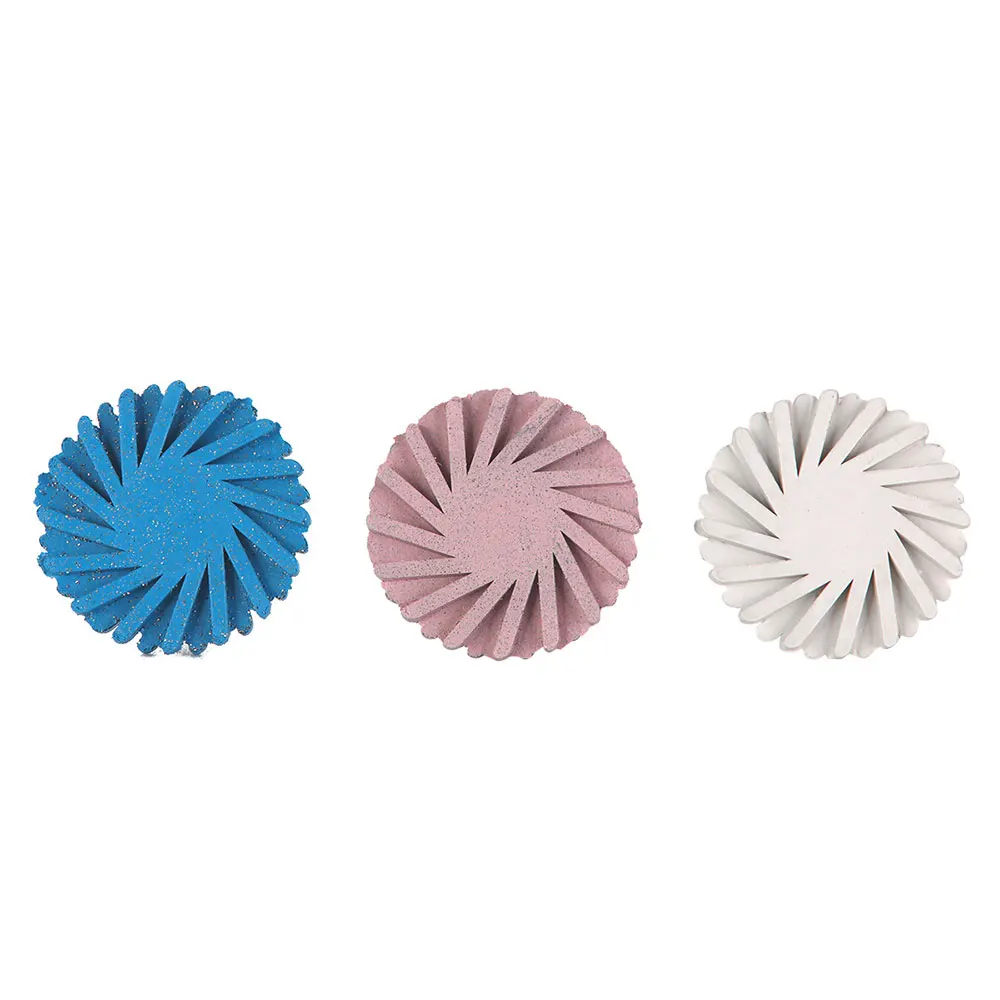 AZDENT Dental Composite Polierscheiben-Set RA 3-stufiges Poliersystem 14 mm Rad-Gummipolierer HP 2,35 mm Zahnarztwerkzeuge – Detail 17