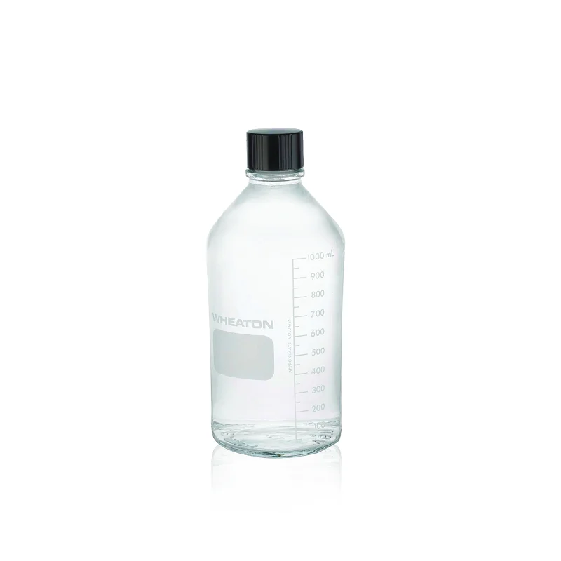 WHEATON® Graduated, Clear, Media / Lab Bottle