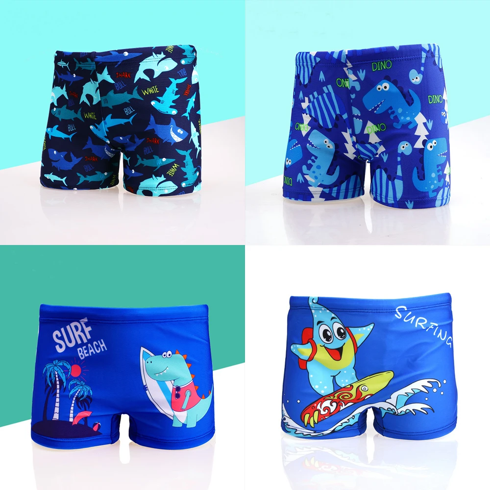 New Children Swimming Trunks For Boys Swimwear Quickdrying Short Kids