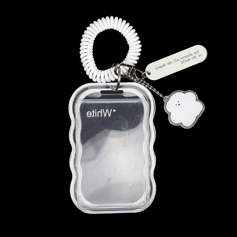 Kreatives Design Kpop Fotokartenhalter Transparenter Kartenhalter Schlüsselanhänger Fotohüllen Buskartenhalter Studentenausweishülle Fotoschutz – Detail 16