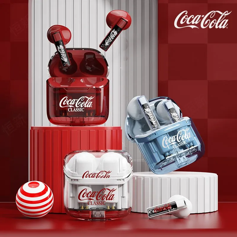  MINISO Coca-Cola T01 TWS Bluetooth Earphones Gaming Sport Earbuds High Quality In-Ear Long Endurance Headset 2023 Headphone 