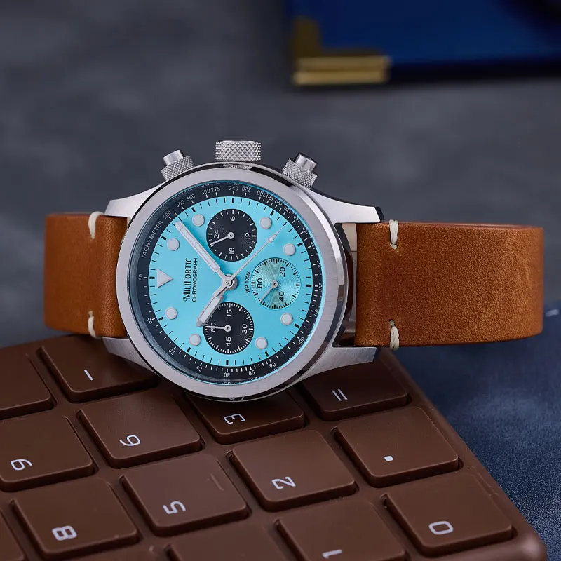 Milifortic 39MM Fashion Chronograph Watch Man R086 Retro