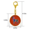 2025 Red horse keychain Horse Peach Blossom Good Rapport Amulet Keychain w5635 2
