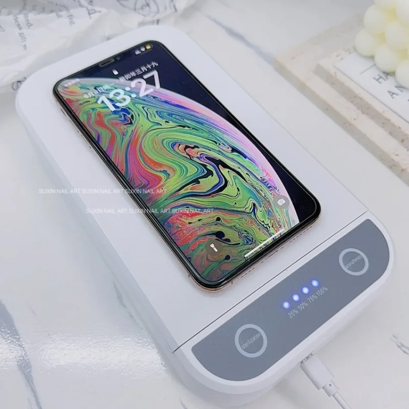 다기능 UV 살균 기술이 적용된 네일 도구 살균기, USB 충전식 네일 및 메이크업 도구 세척 박스