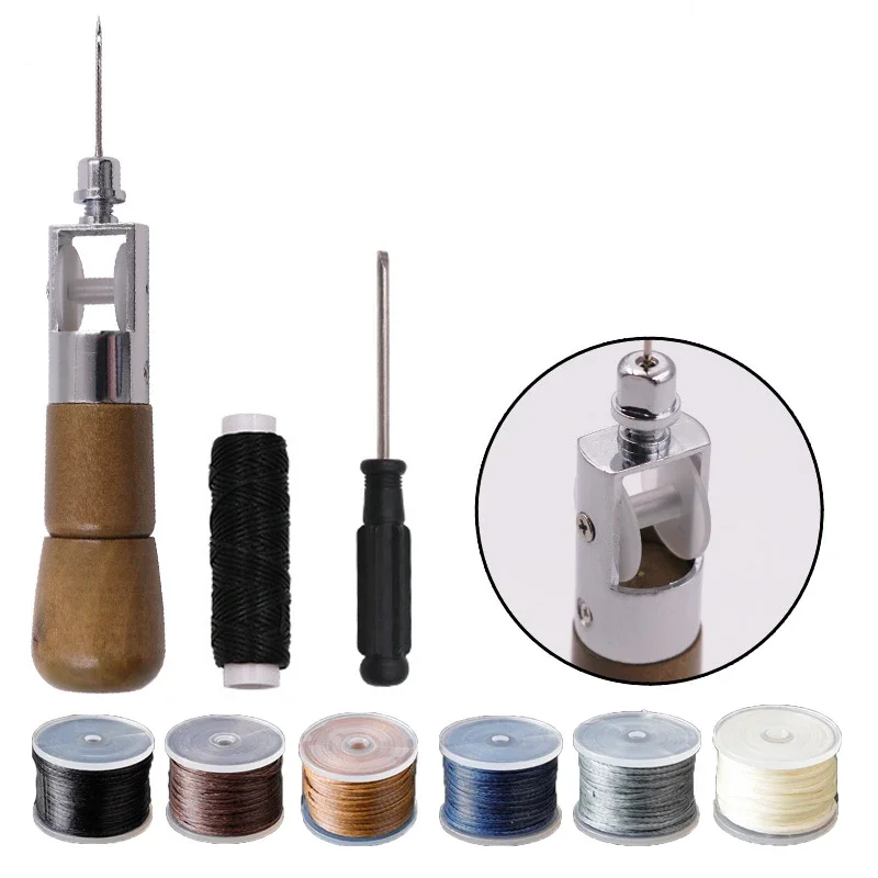 Punteruolo Per Cucire In Pelle Strumenti Per Artigianato Macchina Da Cucire Speedy Lock Stitcher Set Di Aghi Per Filo Fai Da Te Shoemaker Strumenti Di