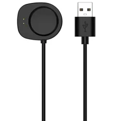 Magnetic USB-A Smart Watch Charging Dock with 3.3ft Cable - Black (Black)