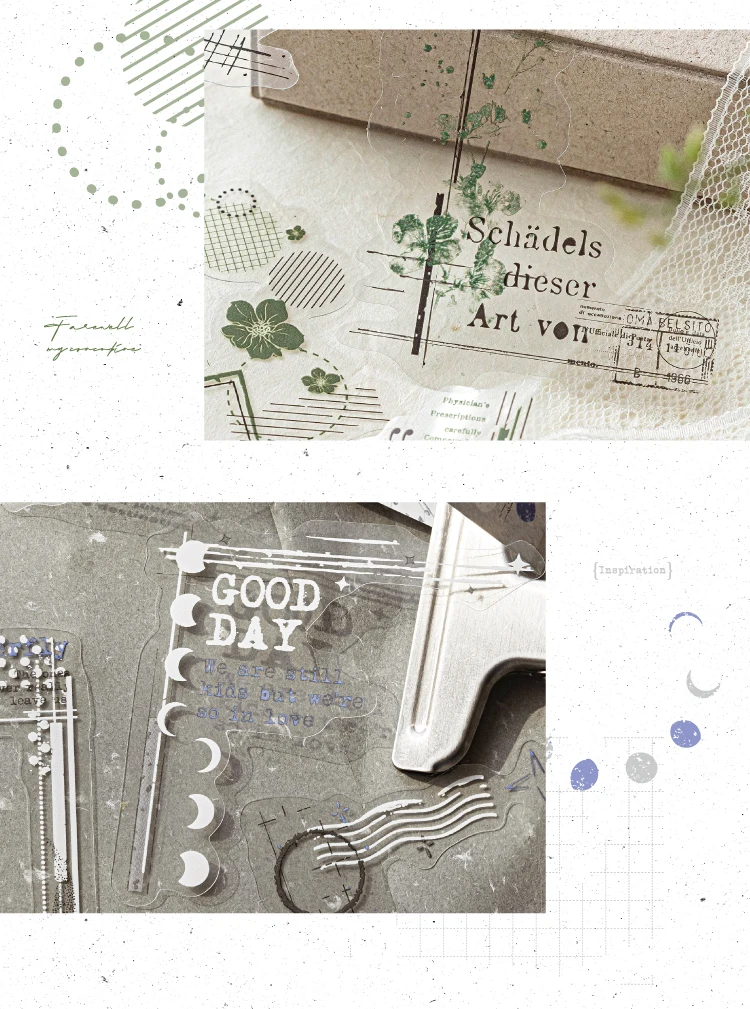 30 teile/paket Vintage Linie ränder ecken PET Aufkleber DIY Dekorative Junk Journal Aufkleber Für Sammelalbum Label Tagebuch Album Planer – Detail 7