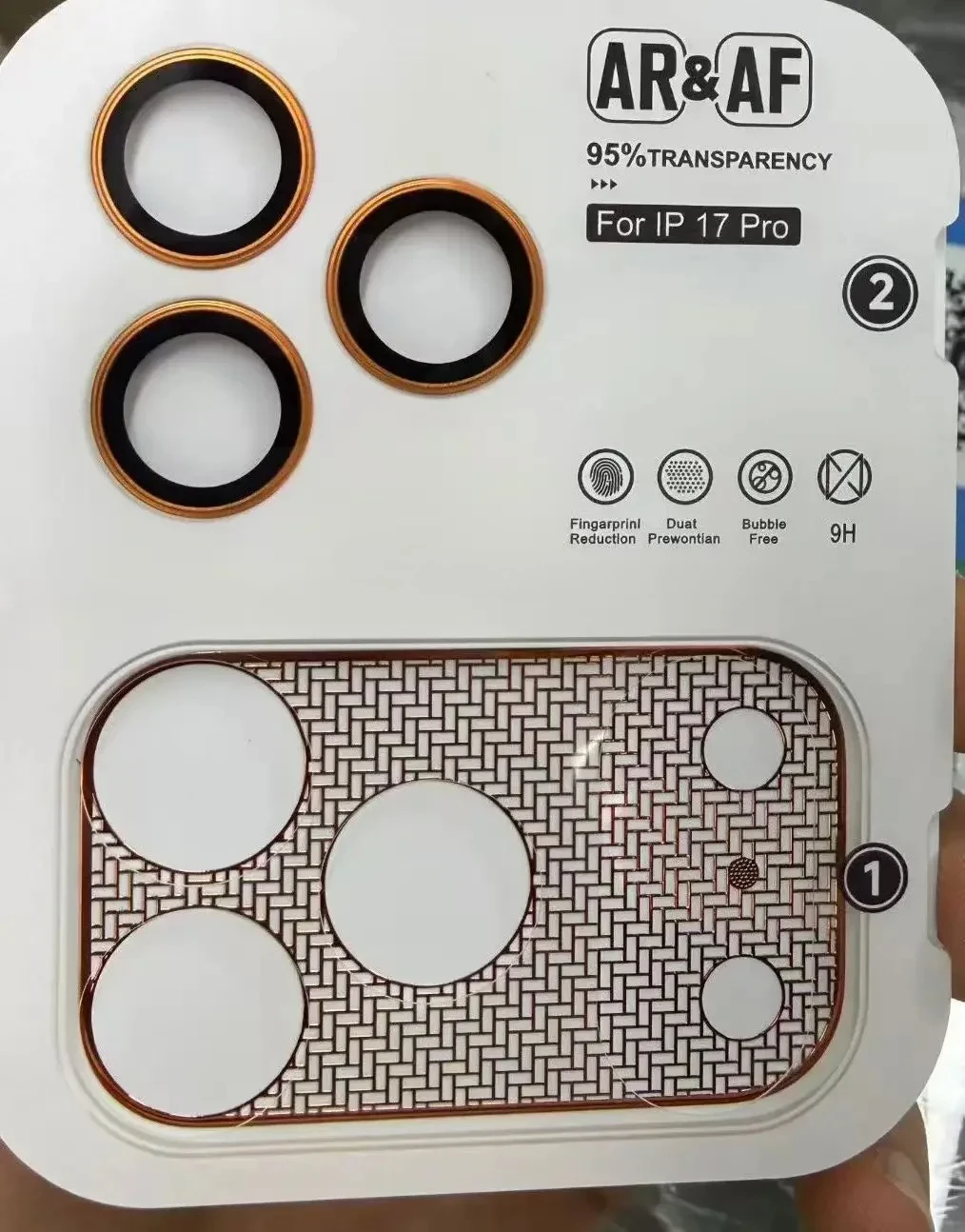 Premium AR HD Camera Lens Protector with Tempered Glass - Anti-Scratch, Anti-Fingerprint, Full Coverage Film